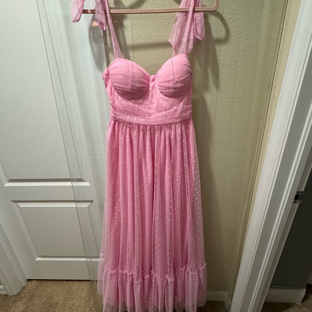 Elegant Pink Summer Dress